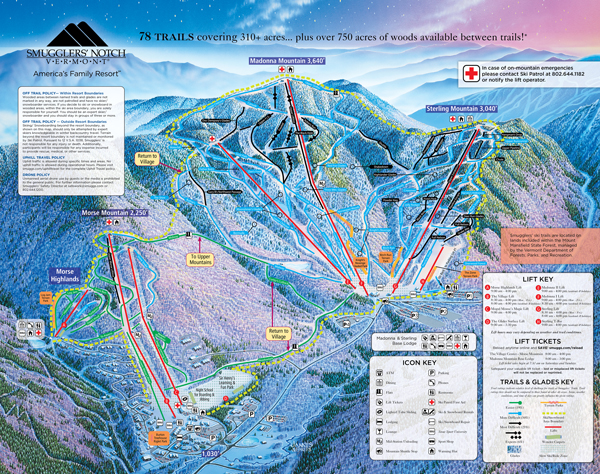 Smuggs Trail Map